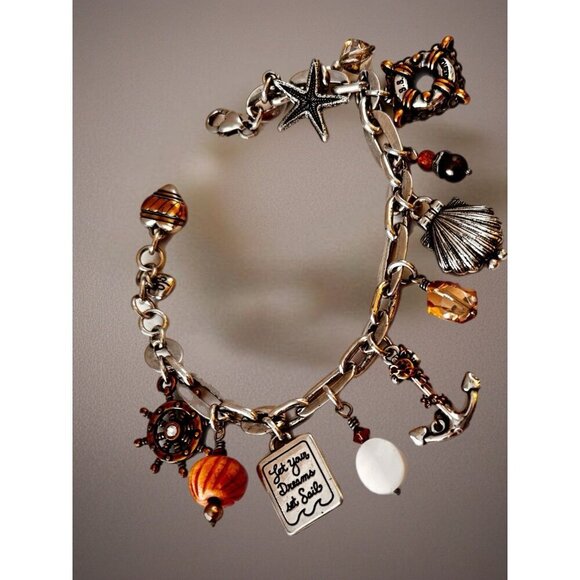 Brighton Ship to Shore nautical Beach sailing charm bracelet - Picture 4 of 8